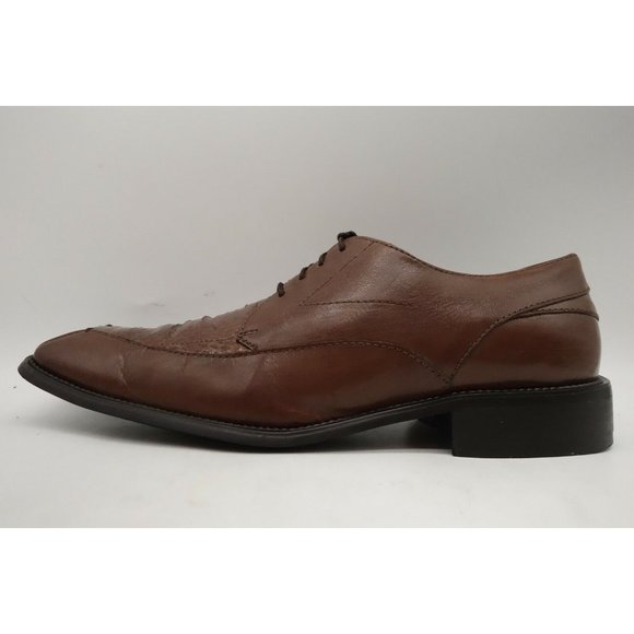 Stacy Adams Brown Genuine Snakeskin Lace Up Dress Oxfords Shoes Men\'s 10 M main image 6